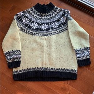 Icelandic Designs green printer sweater -L